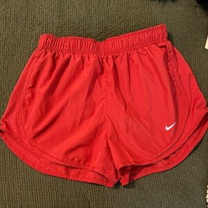Nike Women's Vibrant Red Athletic Shorts
